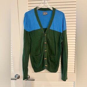 Men’s Urban Outfitters Hawkings McGill Colorblock Cardigan Sweater 100% Cotton